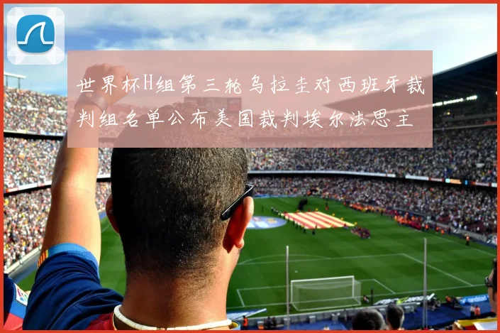 世界杯H组第三轮乌拉圭对西班牙裁判组名单公布美国裁判埃尔法思主裁判
